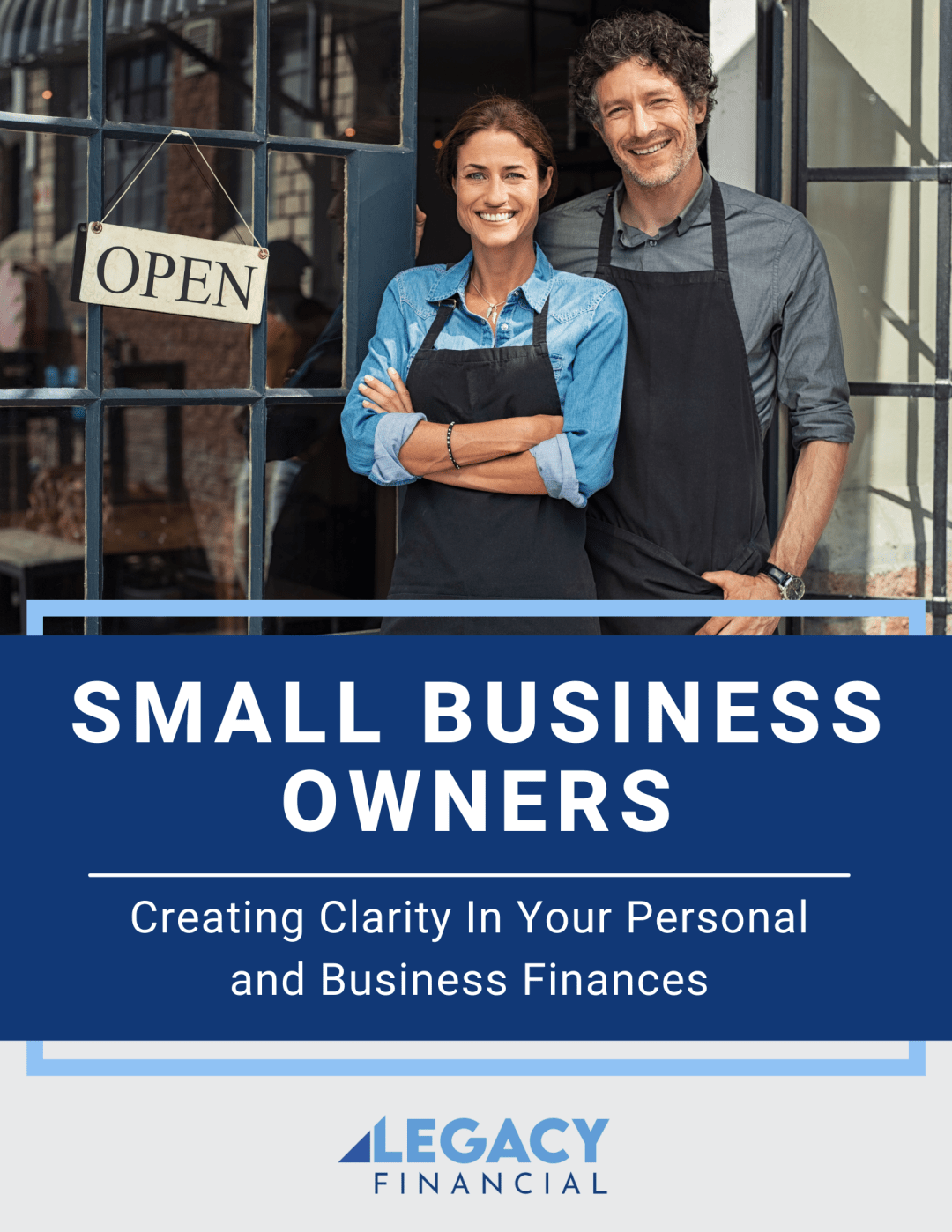 Small business owner reviewing financial documents